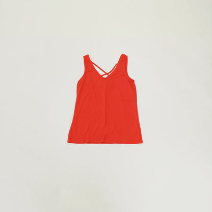 Red Cross Back Detail Vest Top Size Small | Preloved