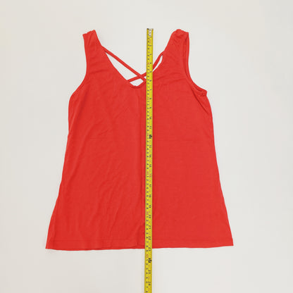 Red Cross Back Detail Vest Top Size Small | Preloved