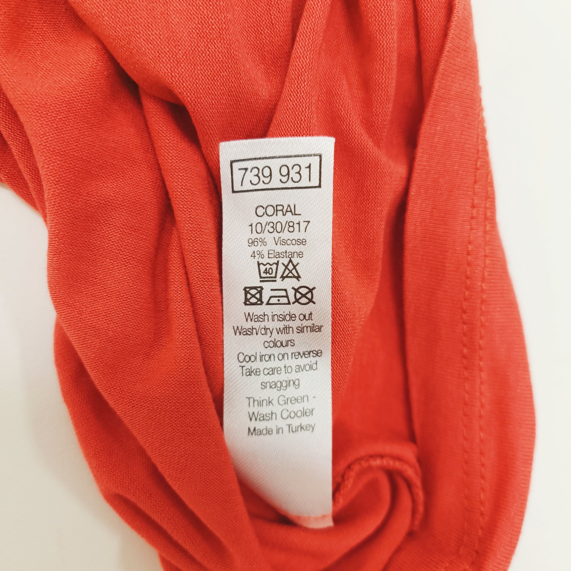Red Cross Back Detail Vest Top Size Small | Preloved