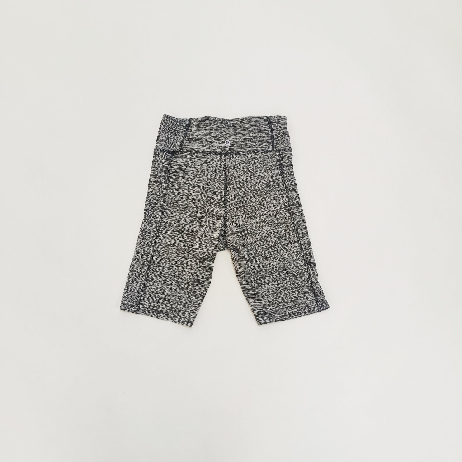 Grey Flecked High Waist Mid Length Shorts Size Small | Preloved