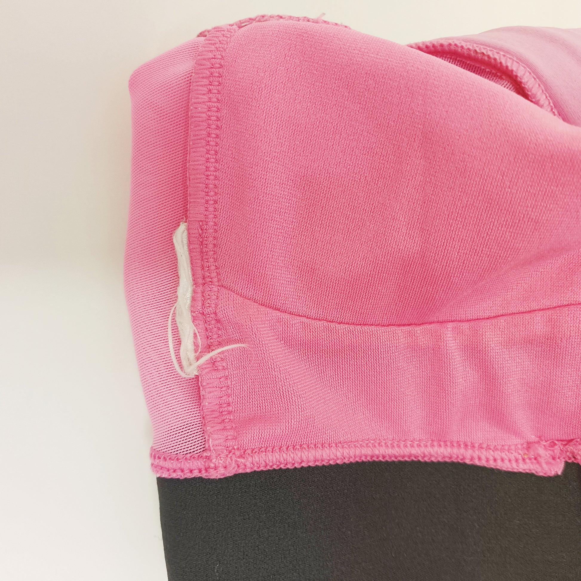 Pink Chunky Zip Back Sports Bra Crop Top Size Extra Small | Preloved