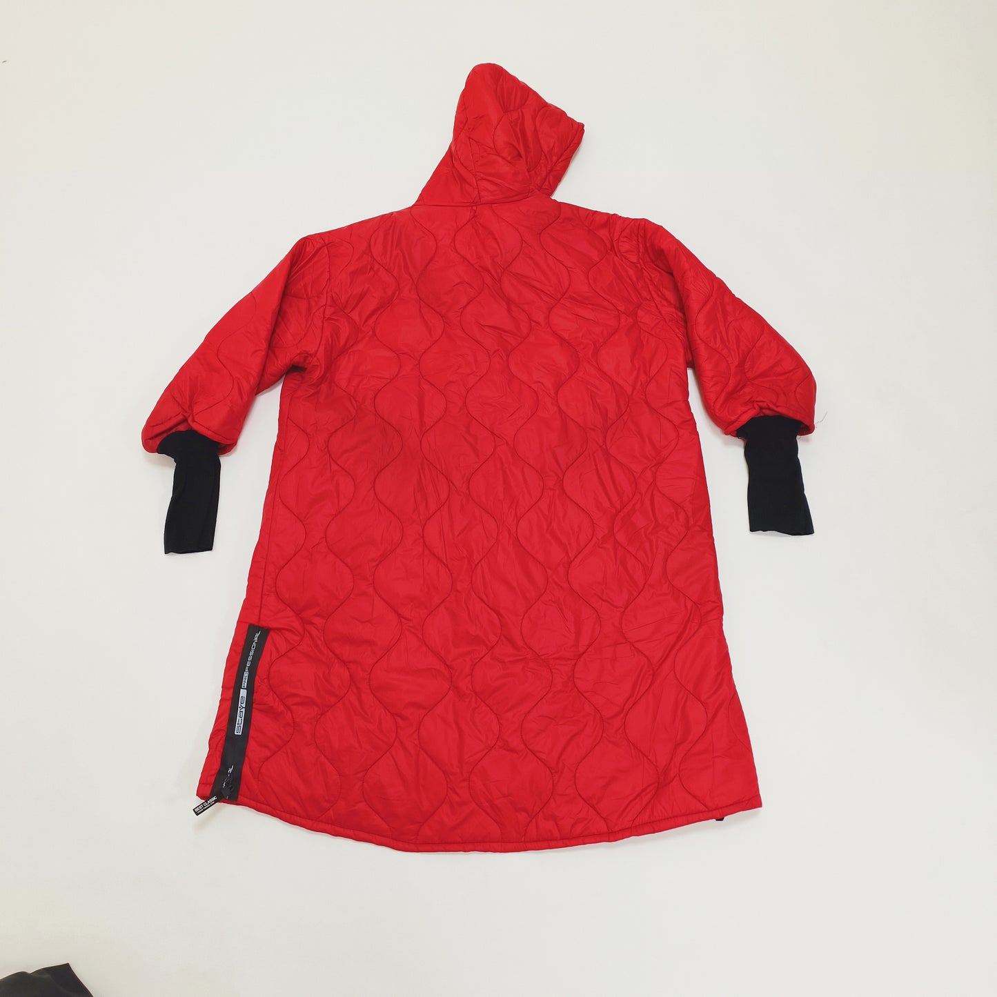 Red Oversized Long Length Puffer Coat Size Medium | Preloved