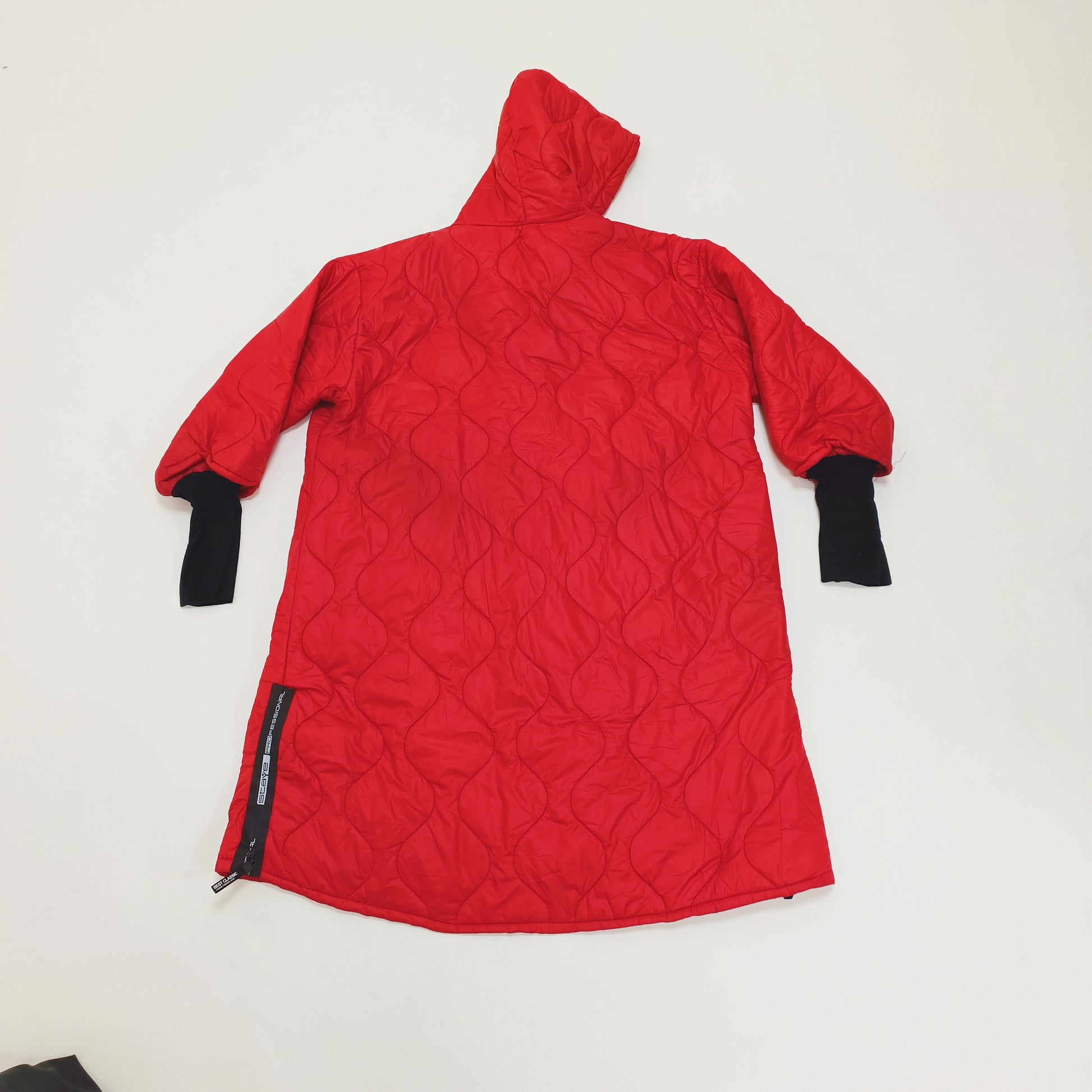 Red Oversized Long Length Puffer Coat Size Medium | Preloved