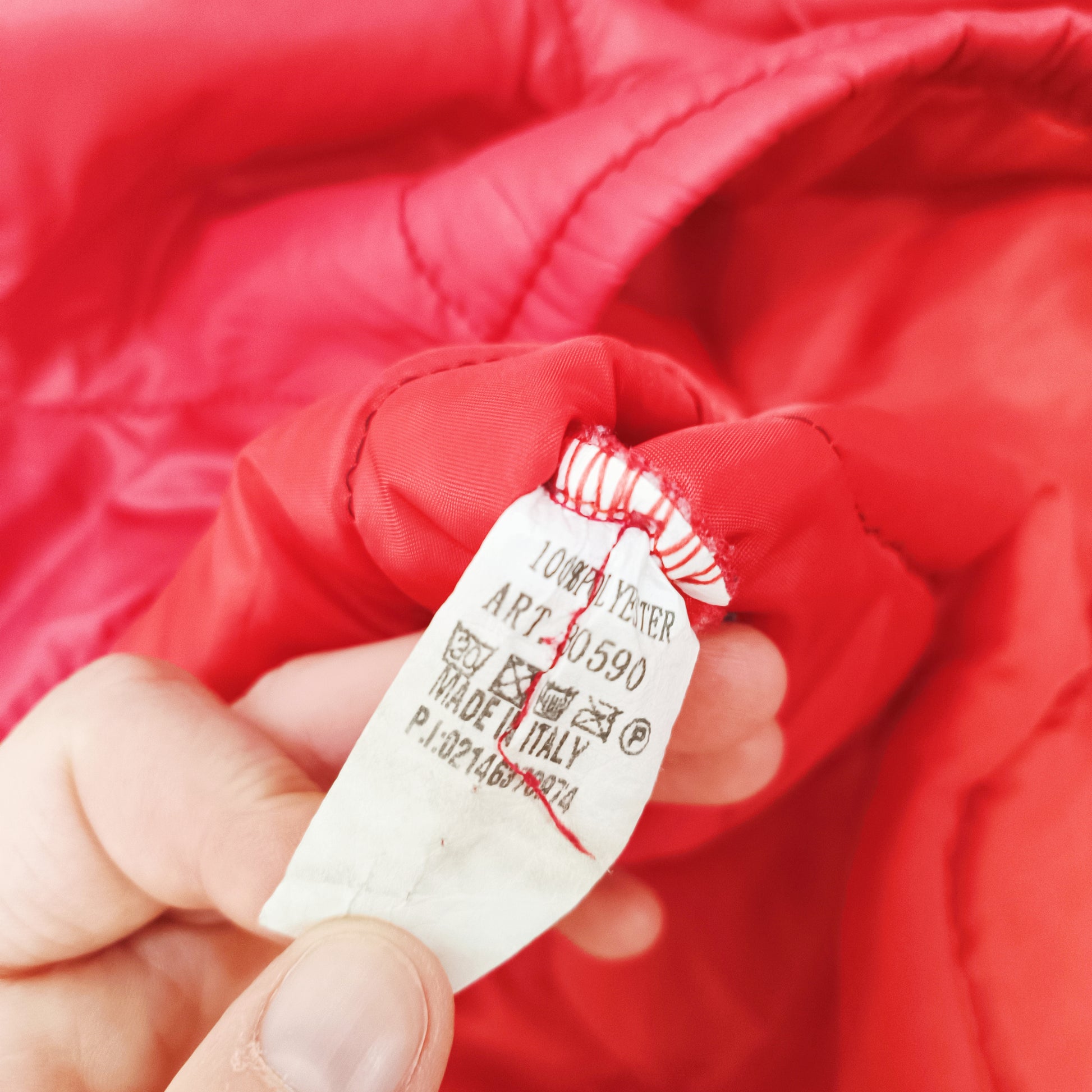 Red Oversized Long Length Puffer Coat Size Medium | Preloved
