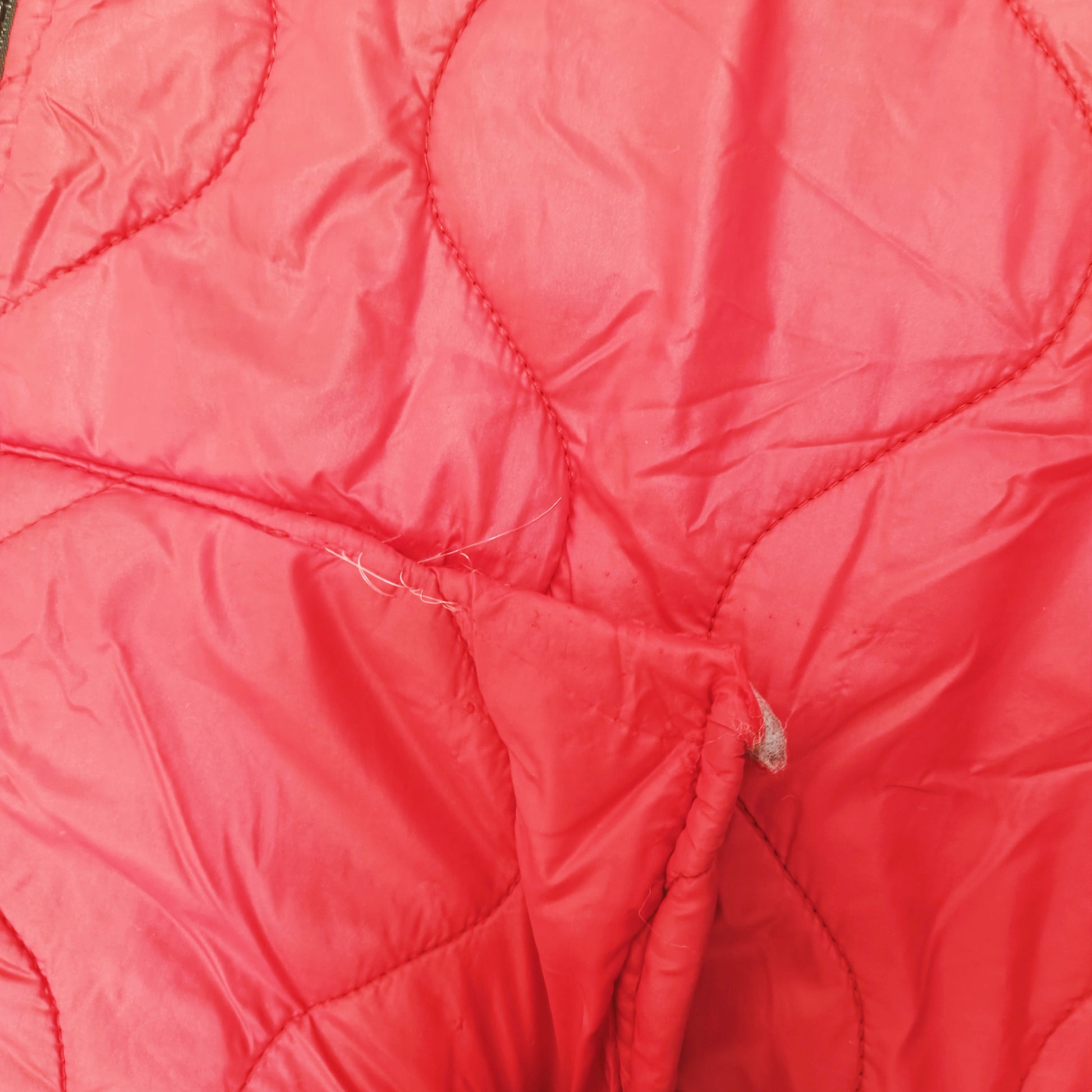 Red Oversized Long Length Puffer Coat Size Medium | Preloved
