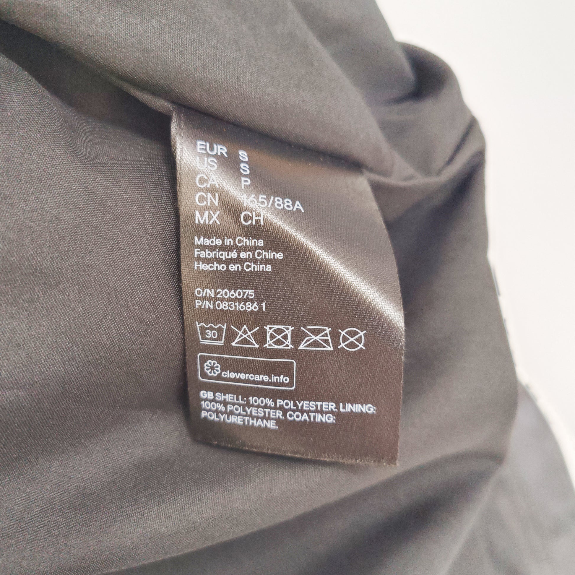 Black Oversized Faux Leather Shacket Size Small | Preloved