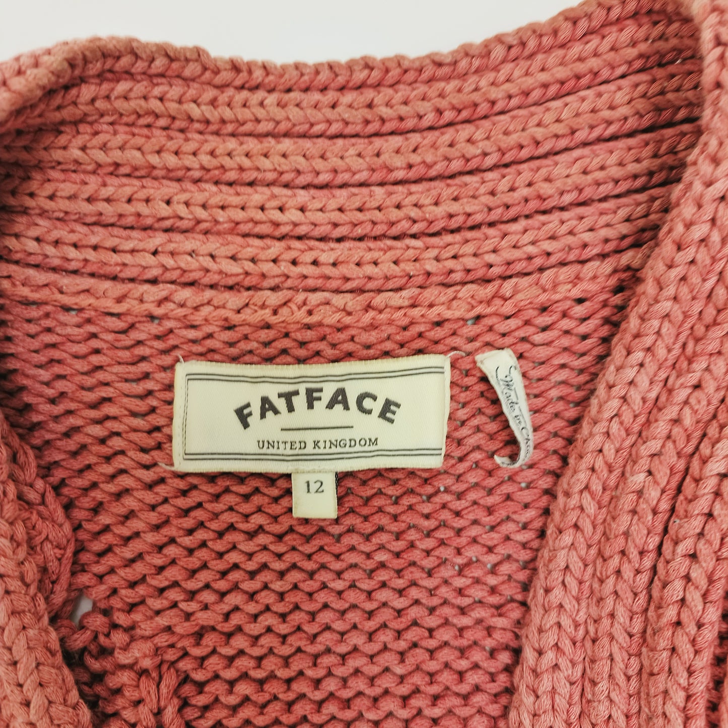 Dusty Pink Oversized Chunky Knit Cardigan Size Medium | Preloved