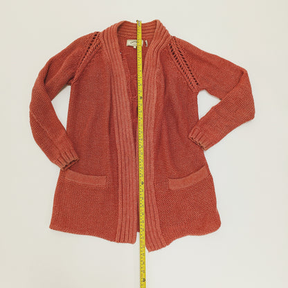 Dusty Pink Oversized Chunky Knit Cardigan Size Medium | Preloved