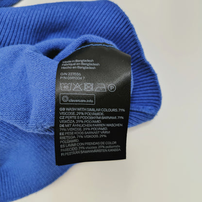Electric Blue Lightweight Womens Jumper Size Medium | Preloved