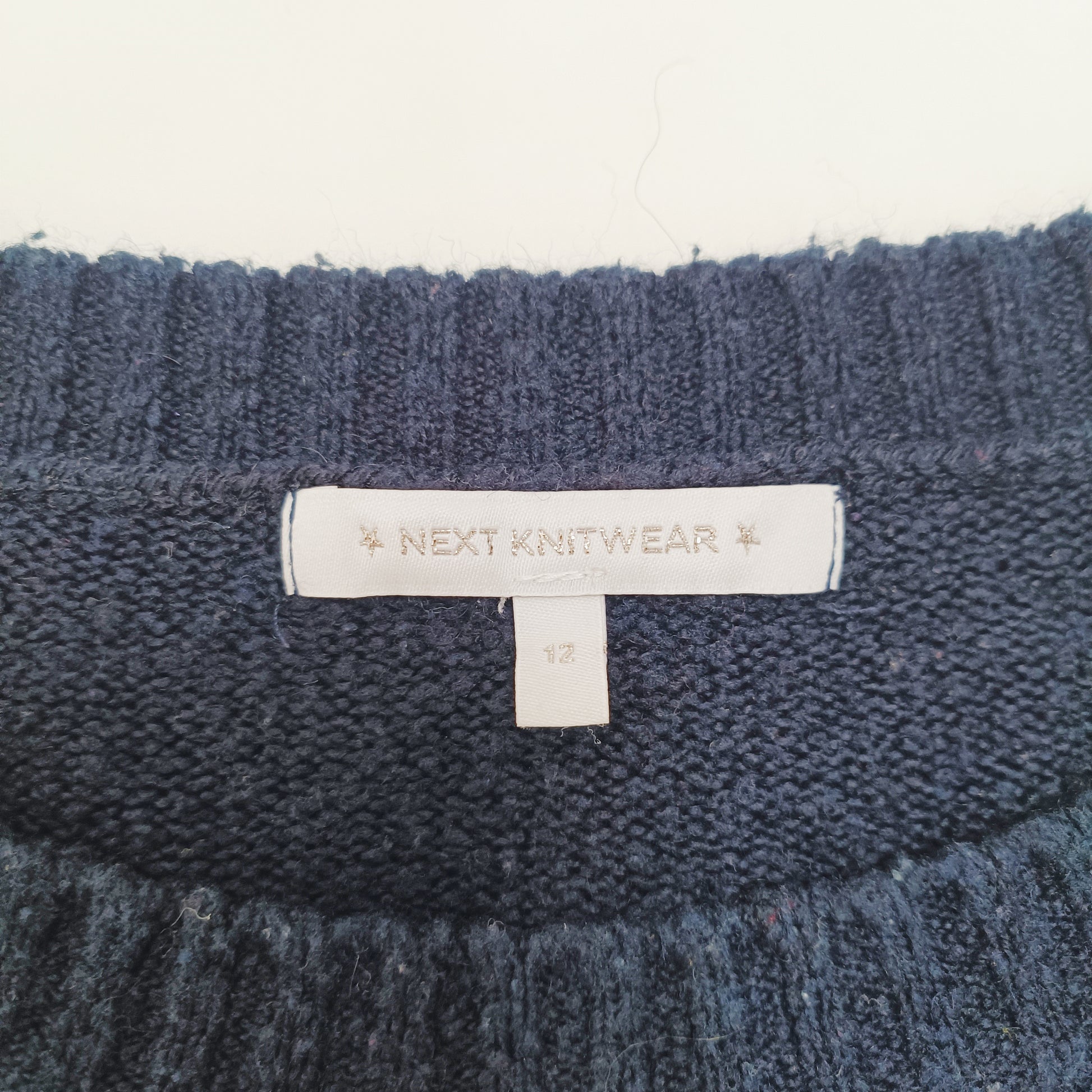 Multicolour Striped Crew Neck Knitted Jumper Size Medium | Preloved