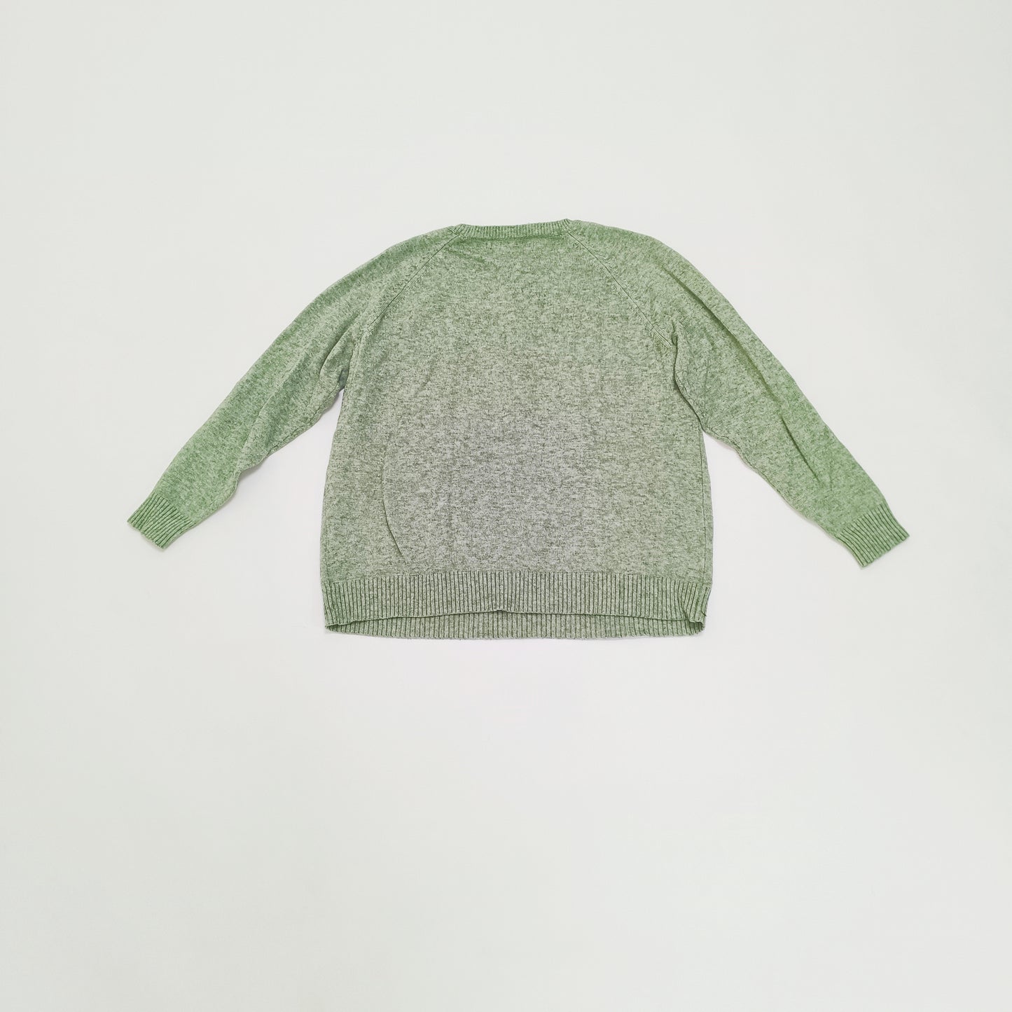 Light Green Crew Neck Knitted Jumper Size Small | Preloved