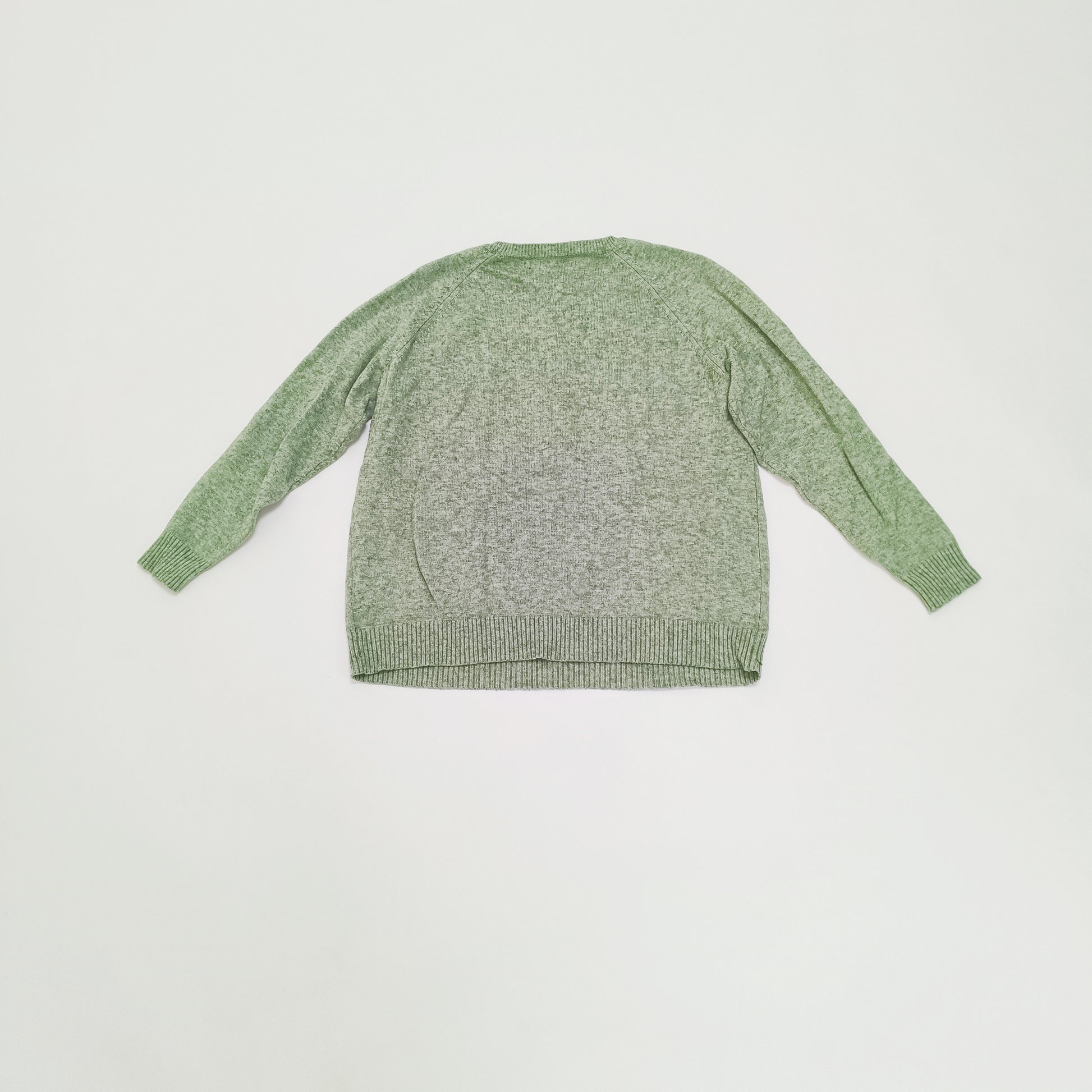 Light Green Crew Neck Knitted Jumper Size Small | Preloved