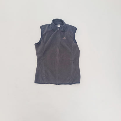 Black Womens Fleece Zip Up Gilet | Preloved