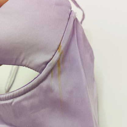 Lilac Womens Mini Length Cut Out Occasion Dress | Preloved