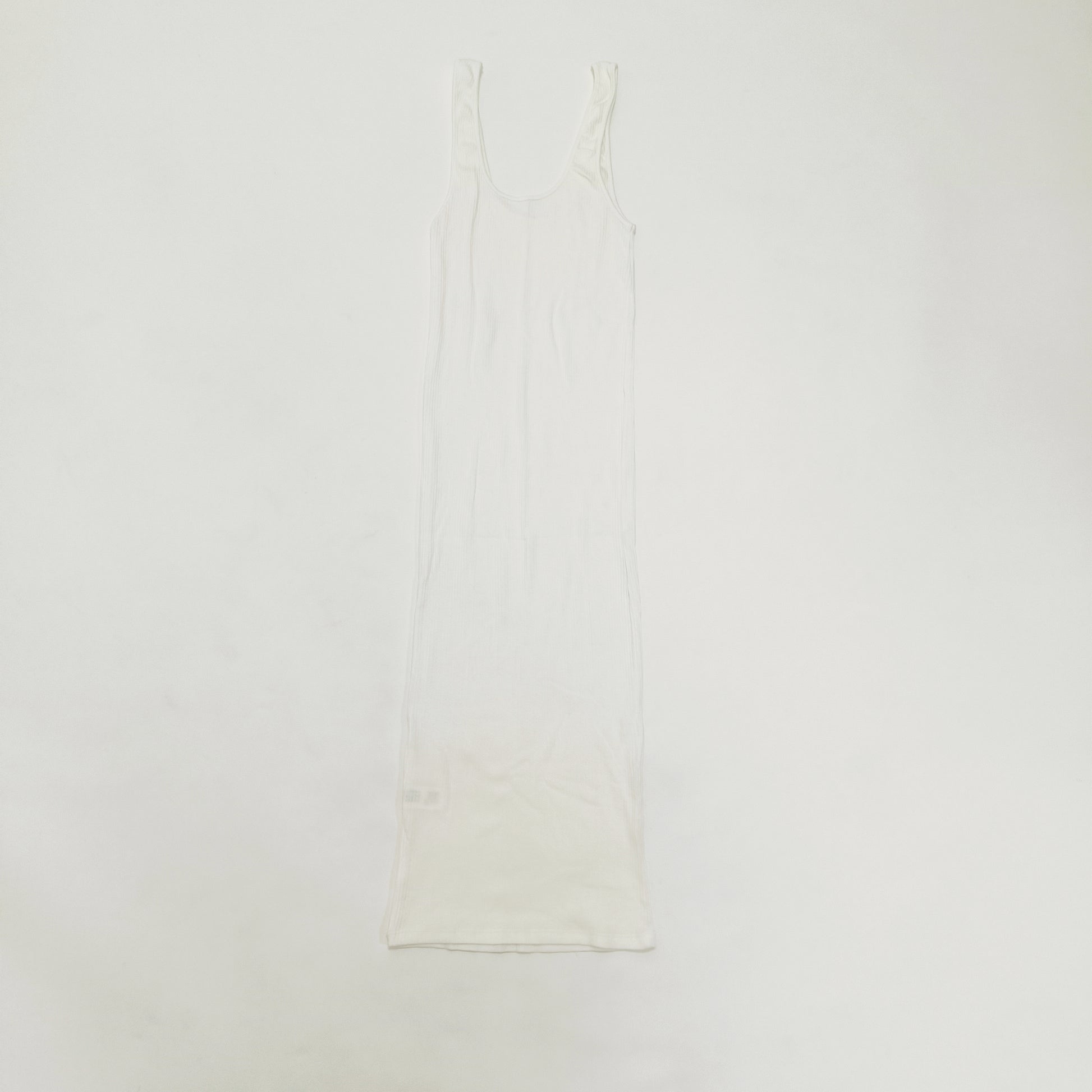 Cream Ribbed Sleeveless Mini Dress | Preloved
