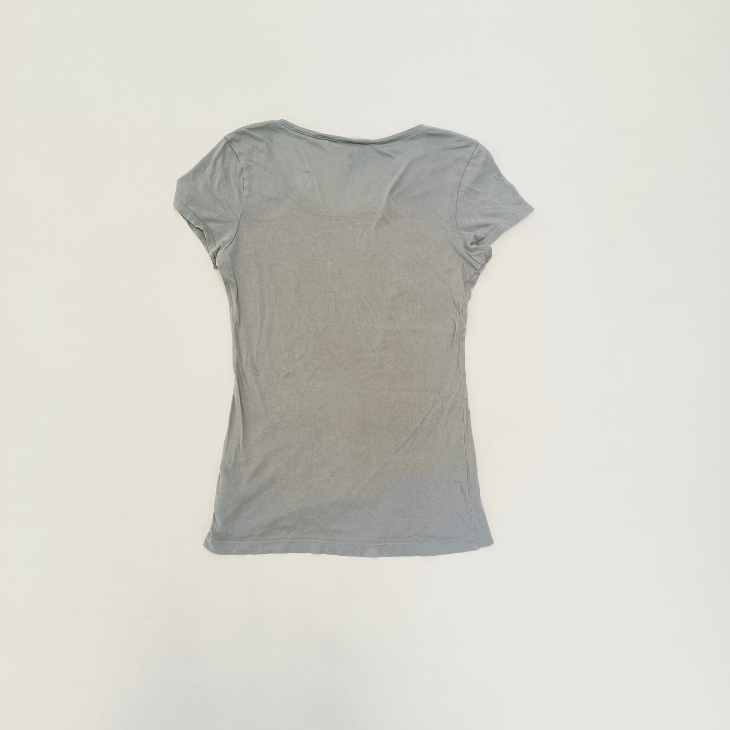 Light Blue Scoop Neck Womens T-Shirt | Preloved