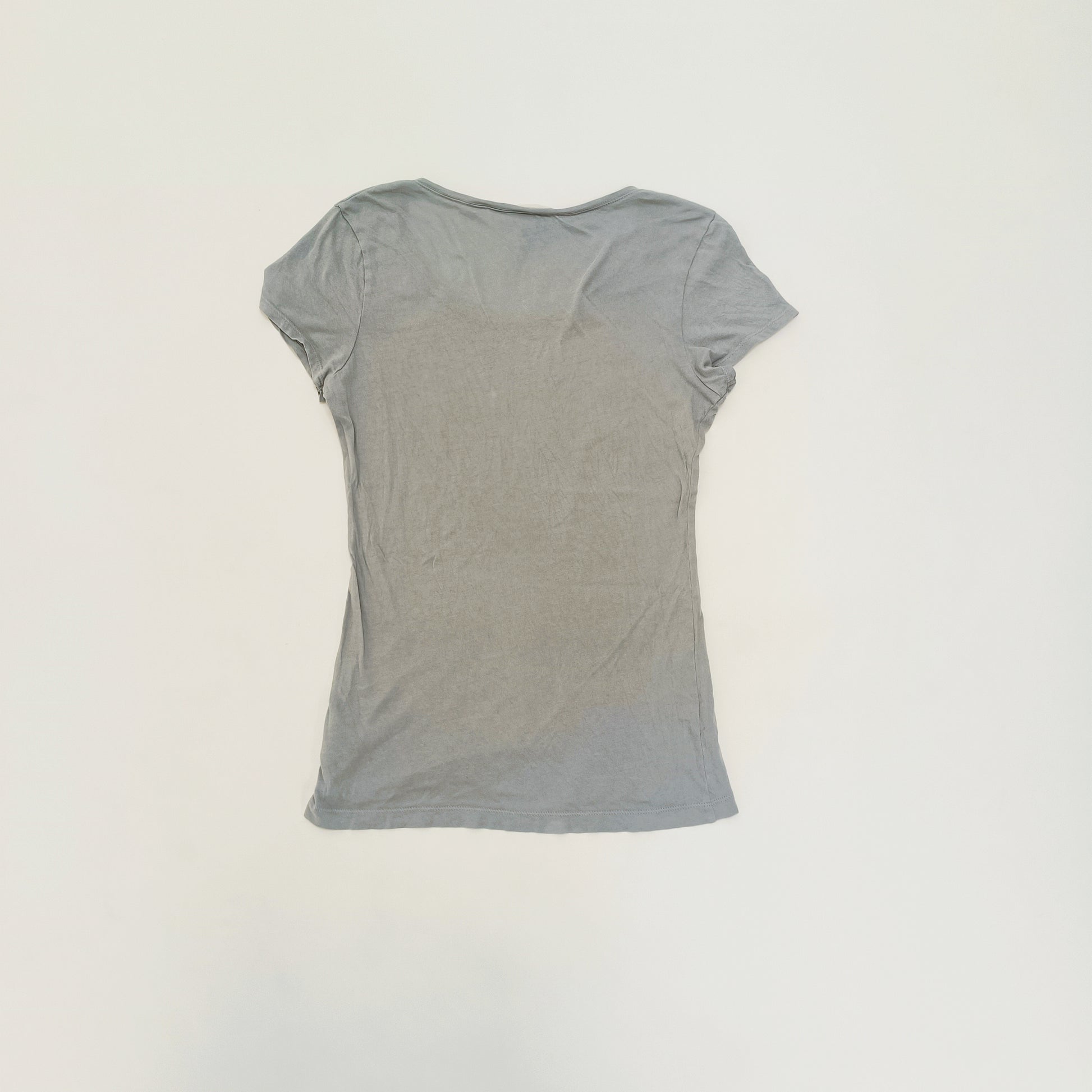 Light Blue Scoop Neck Womens T-Shirt | Preloved