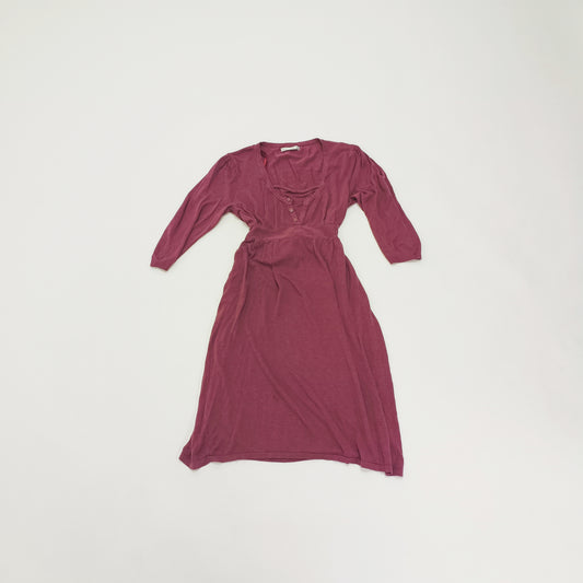 Purple Light Knitted Midi Dress Size Large | Preloved