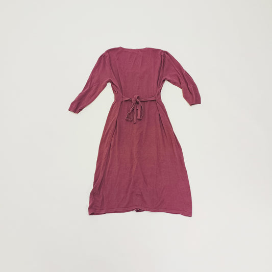Purple Light Knitted Midi Dress Size Large | Preloved