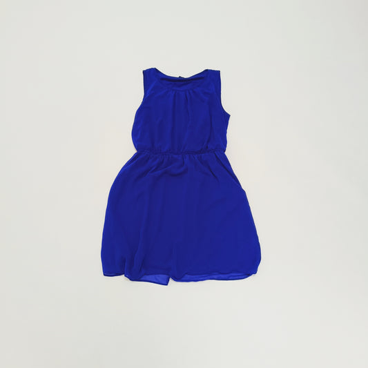 Electric Blue Sleeveless Gathered Waist Dress Size Medium | Preloved