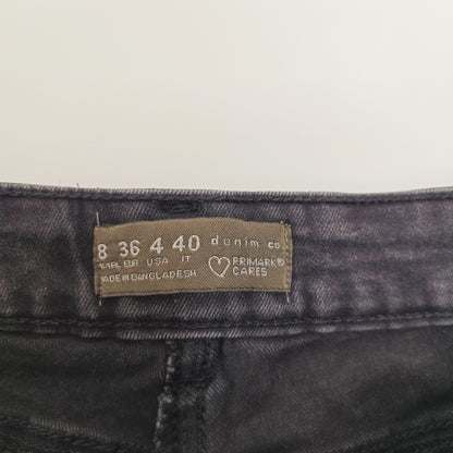 Black High Waist Skinny Leg Womens Jeans Size Small | Preloved