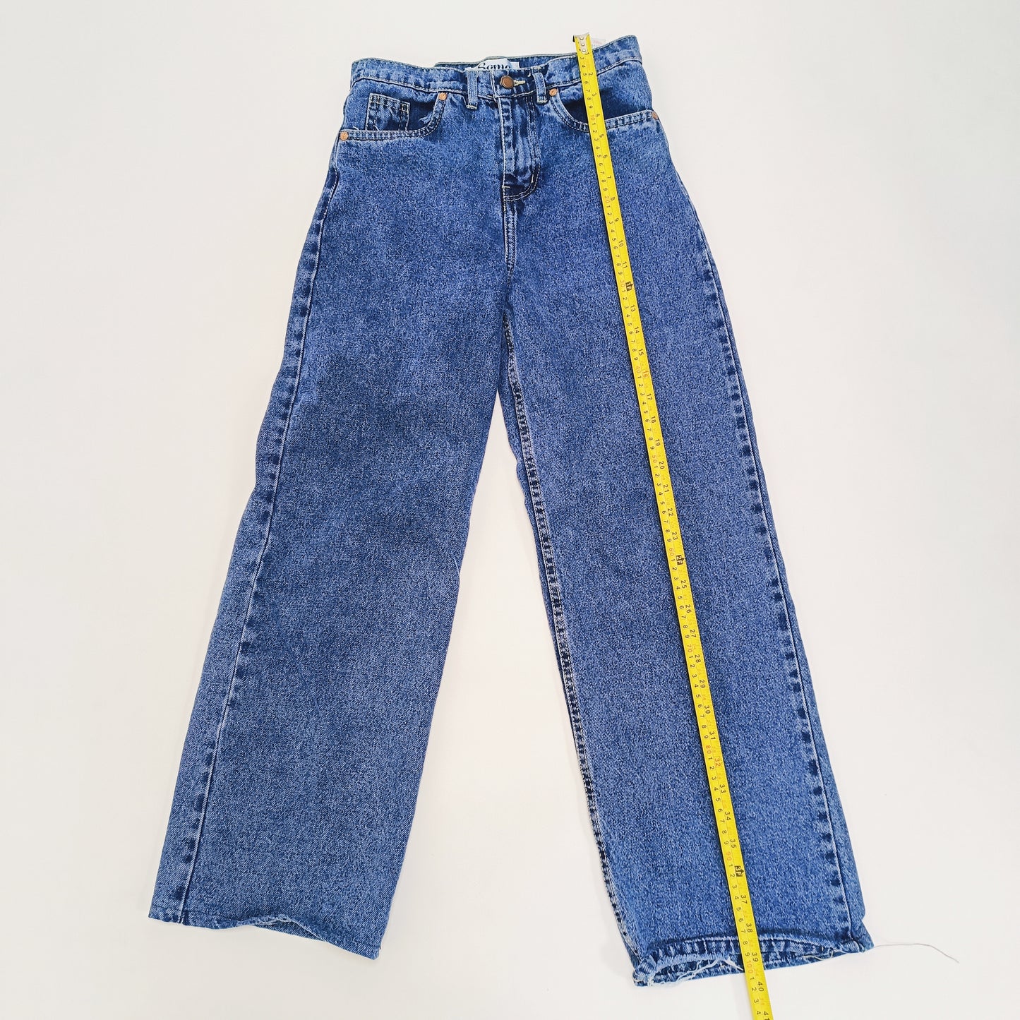 Mid Wash High Waist Wide Leg Womens Jeans Size Small | Preloved