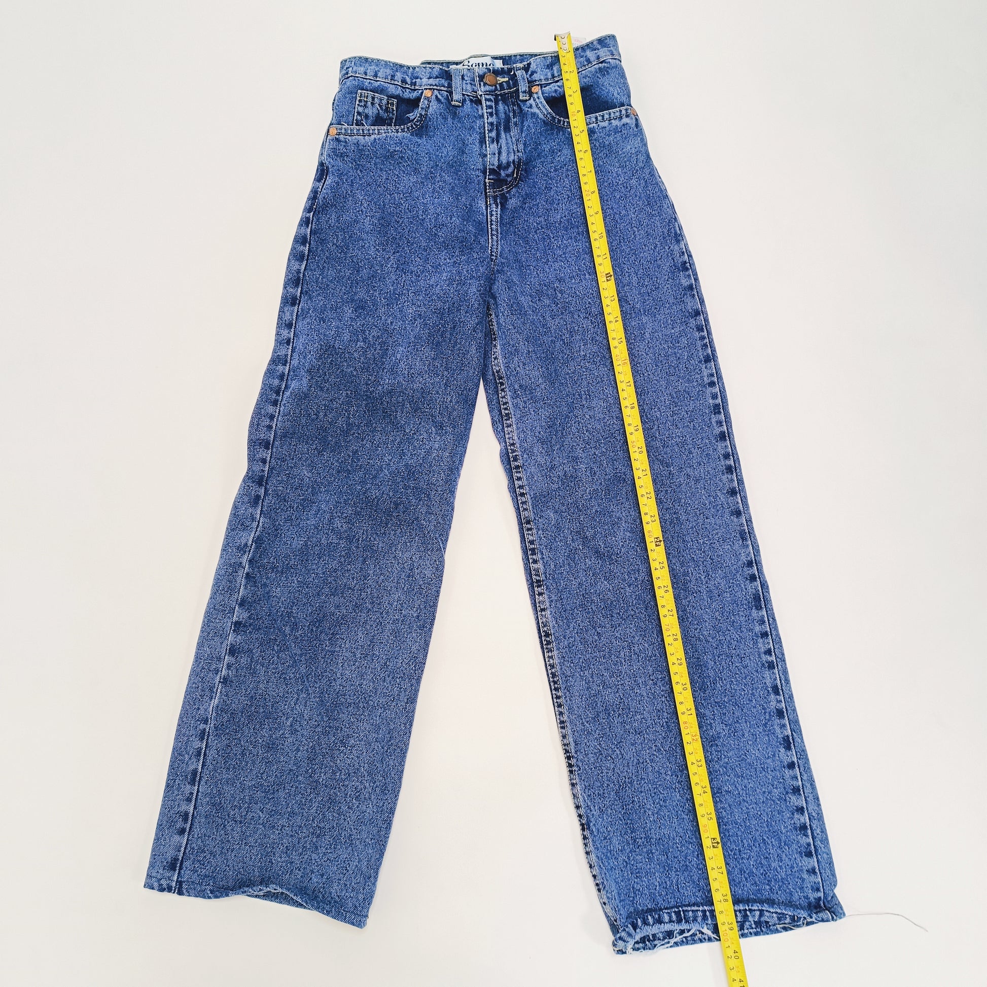 Mid Wash High Waist Wide Leg Womens Jeans Size Small | Preloved
