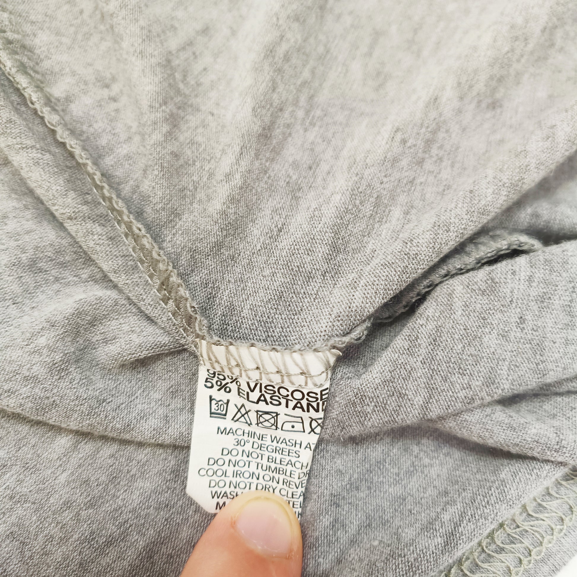 Grey Maxi Length Jersey Cardigan Size Large | Preloved