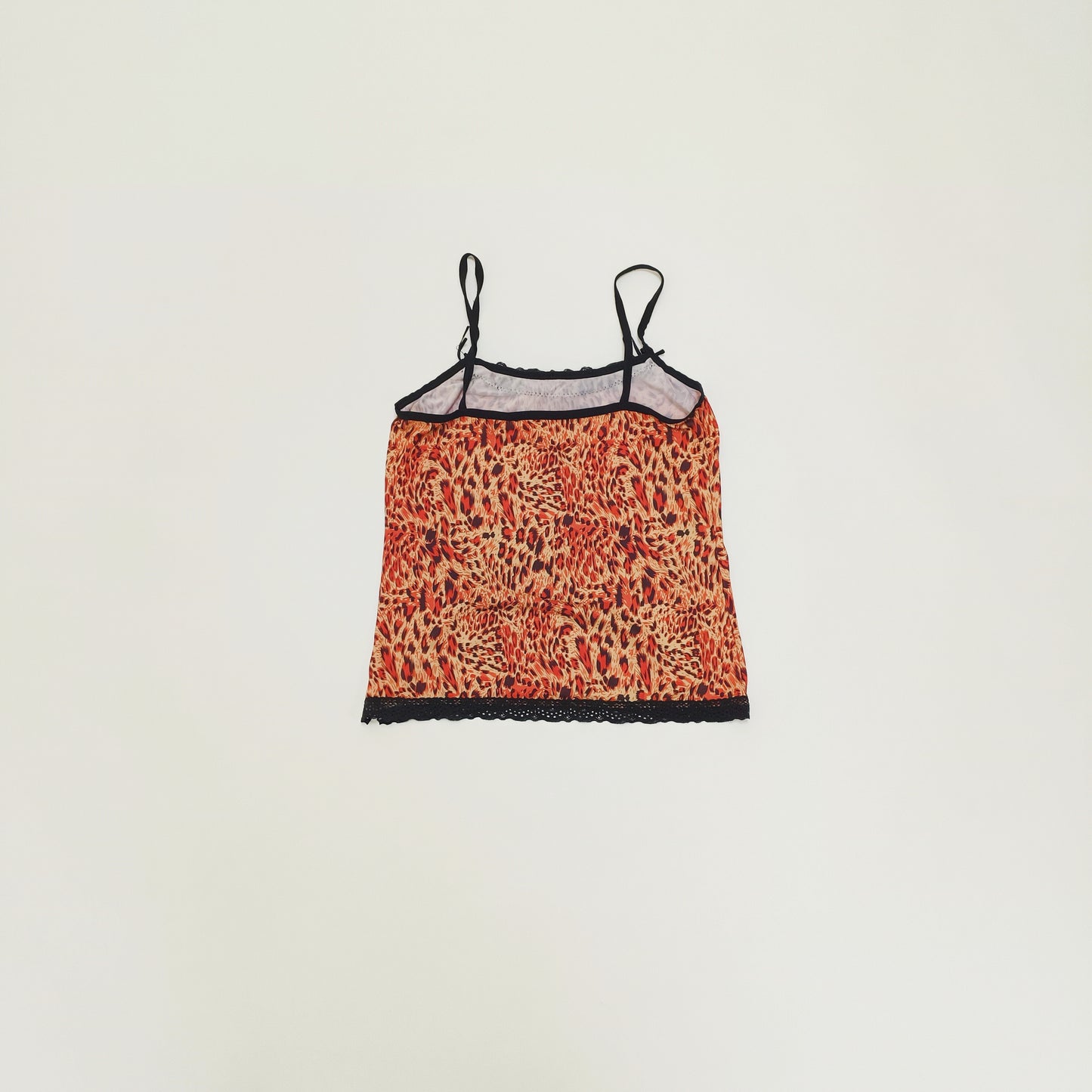 Pink Leopard Print Strappy Vest Top Size Small | Preloved