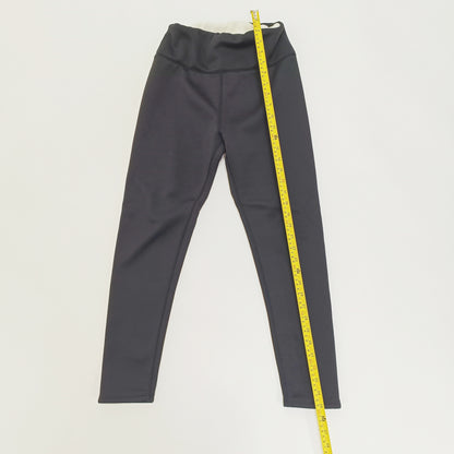 Black Fleece Lined Leggings Size Extra Large | Preloved