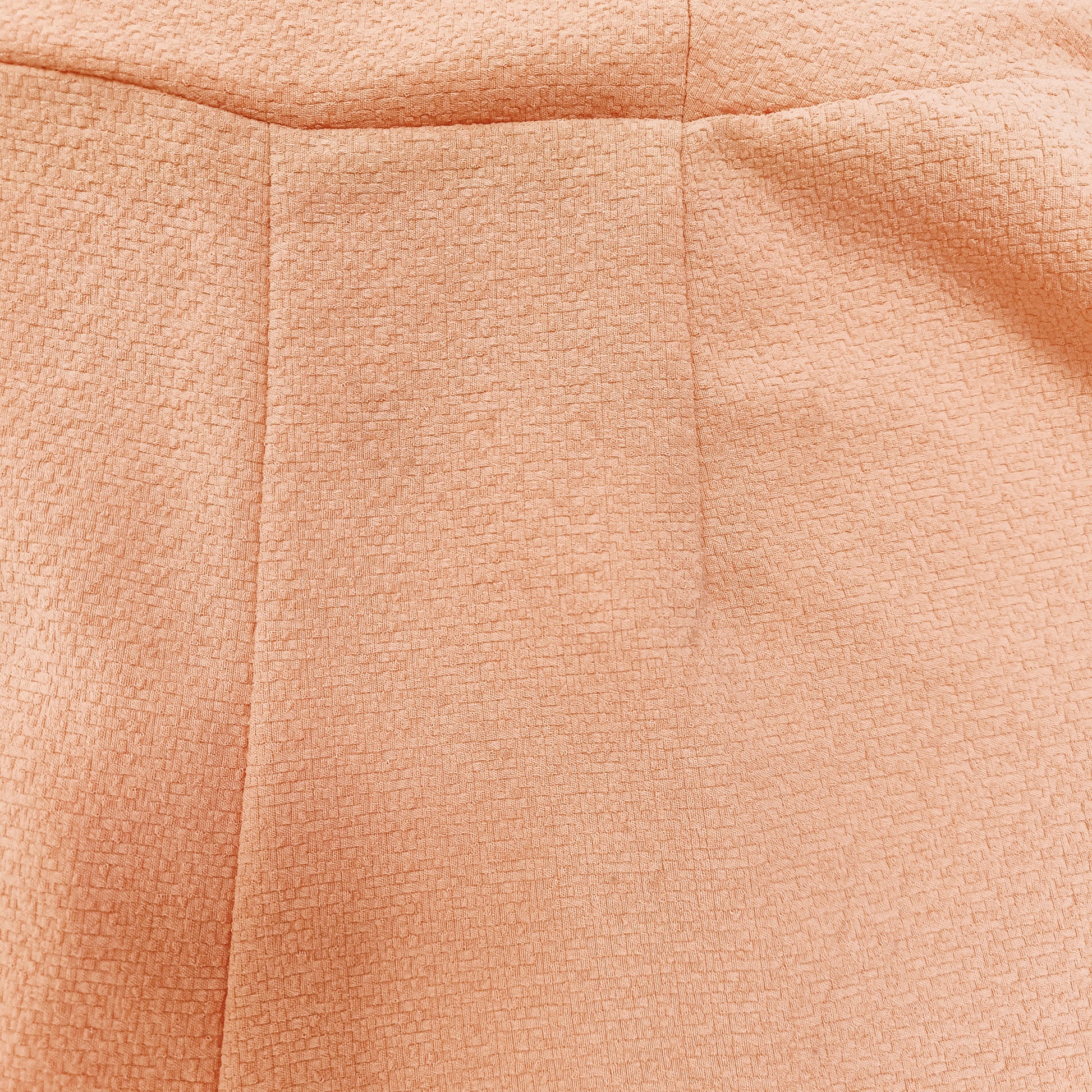 Peach Off Shoulder Textured Playsuit Size Medium | Preloved