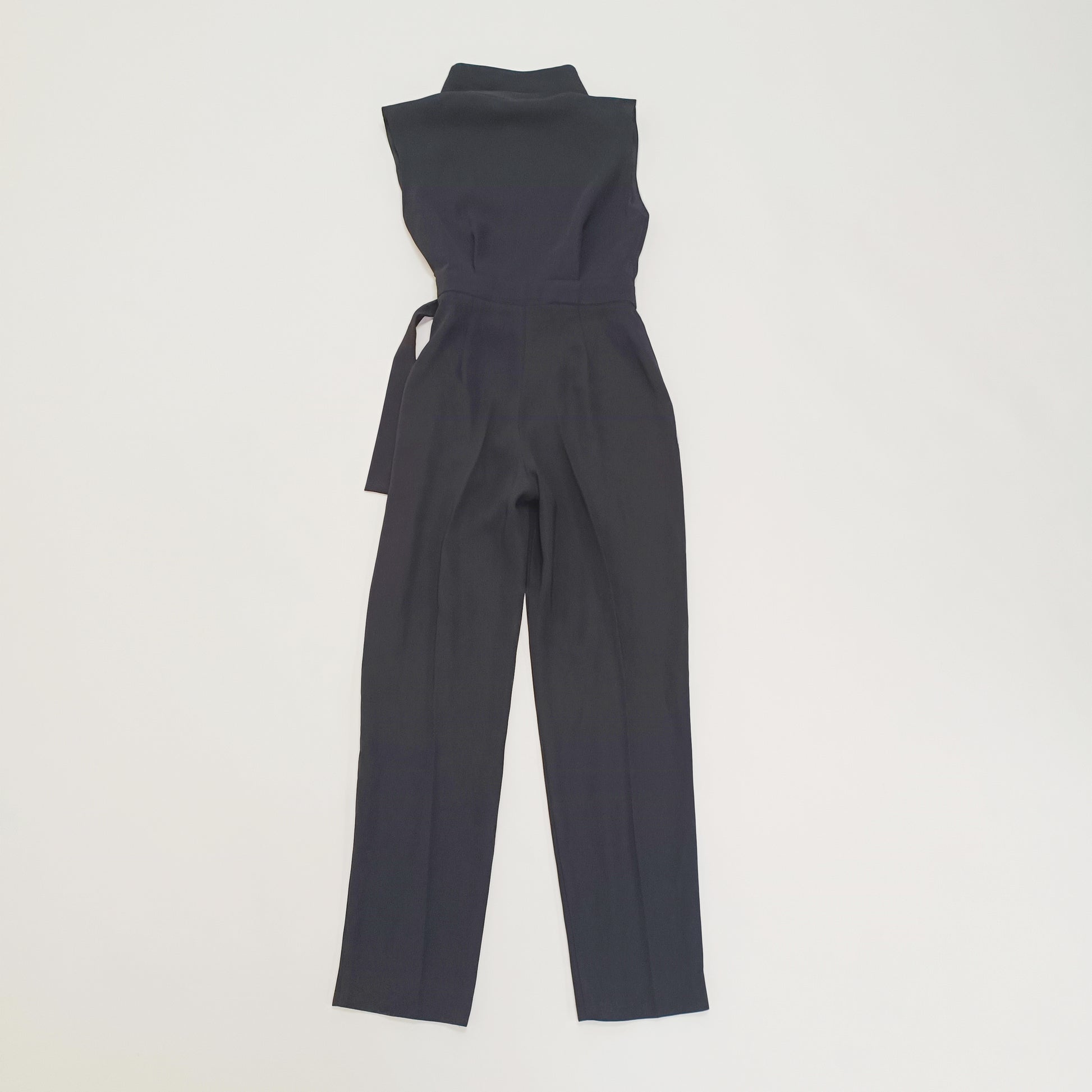 Black Blazer Style Sleeveless Womens Jumpsuit Size Small | Preloved