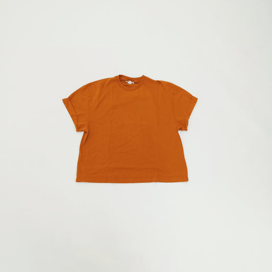 Burnt Orange Boxy Fit Short Sleeve T-Shirt Size Small | Preloved
