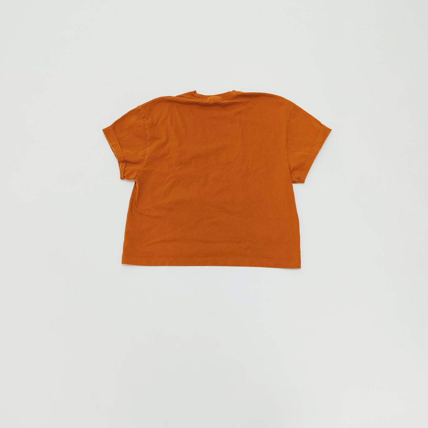 Burnt Orange Boxy Fit Short Sleeve T-Shirt Size Small | Preloved