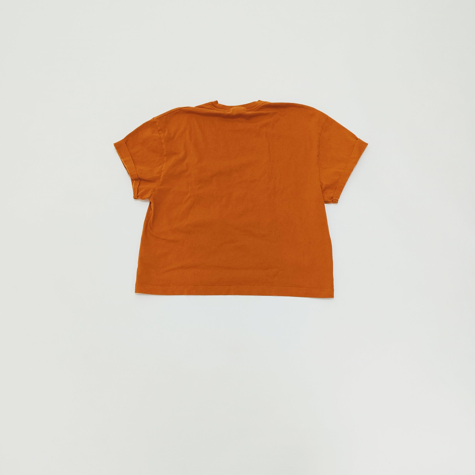 Burnt Orange Boxy Fit Short Sleeve T-Shirt Size Small | Preloved