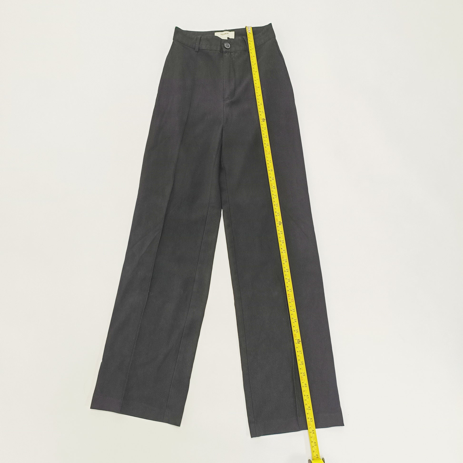 Black High Waist Wide Leg Trousers Size Small | Preloved