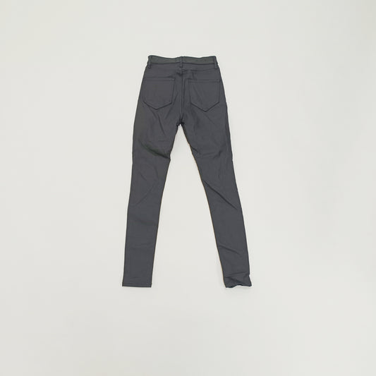 Black Mid Rise Coated Skinny Jeans Size Small | Preloved