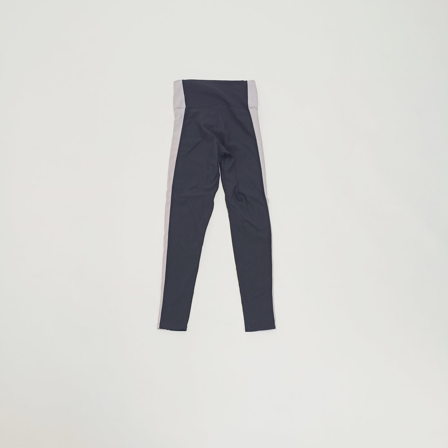 Black & Grey Panelled High Waist Leggings Size Small | Preloved