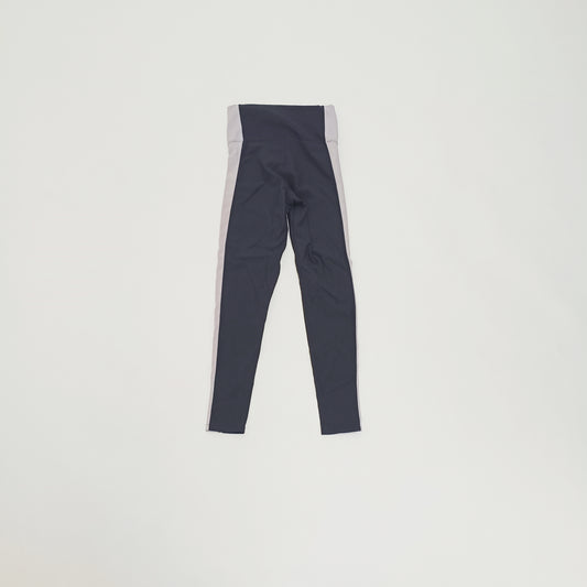 Black & Grey Panelled High Waist Leggings Size Small | Preloved