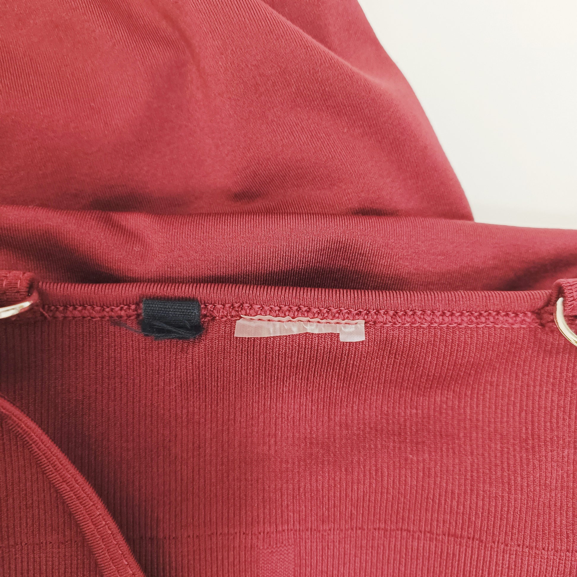 Burgundy Halter Neck Sports Bra & High Waist Leggings Size Extra Small | Preloved