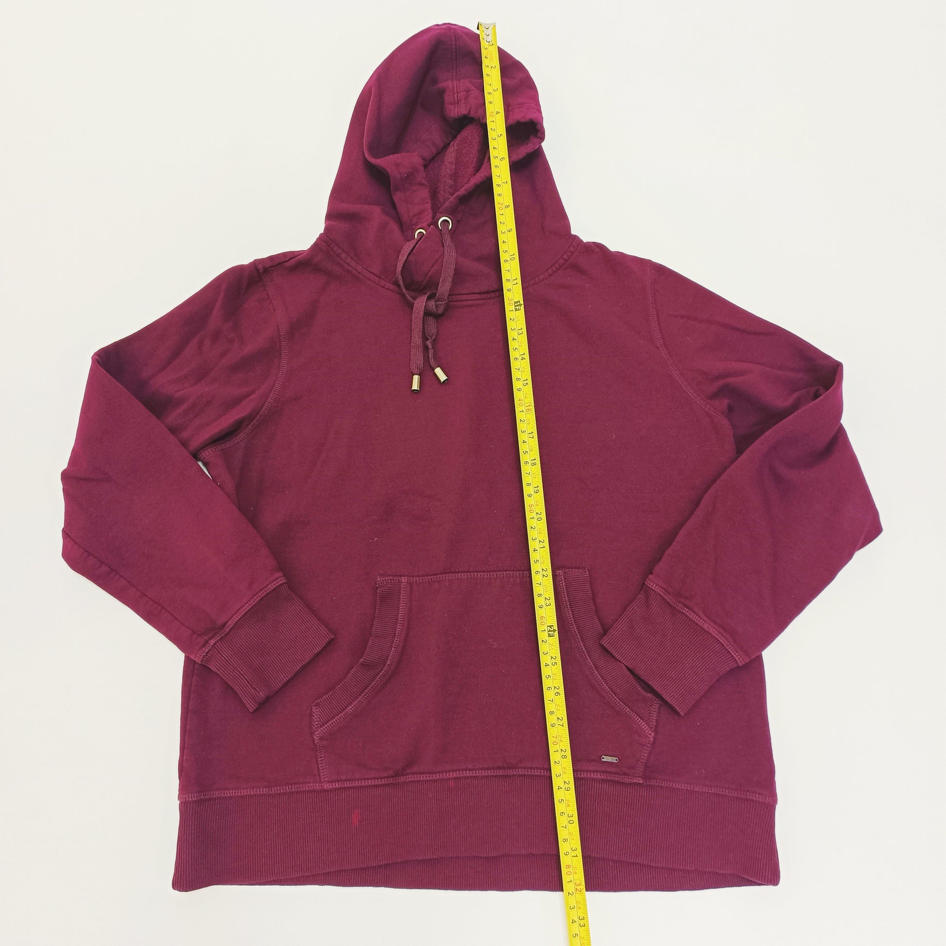 Purple Drawstring Pullover Hoodie Size Medium | Preloved