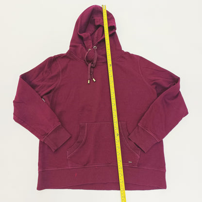 Purple Drawstring Pullover Hoodie Size Medium | Preloved