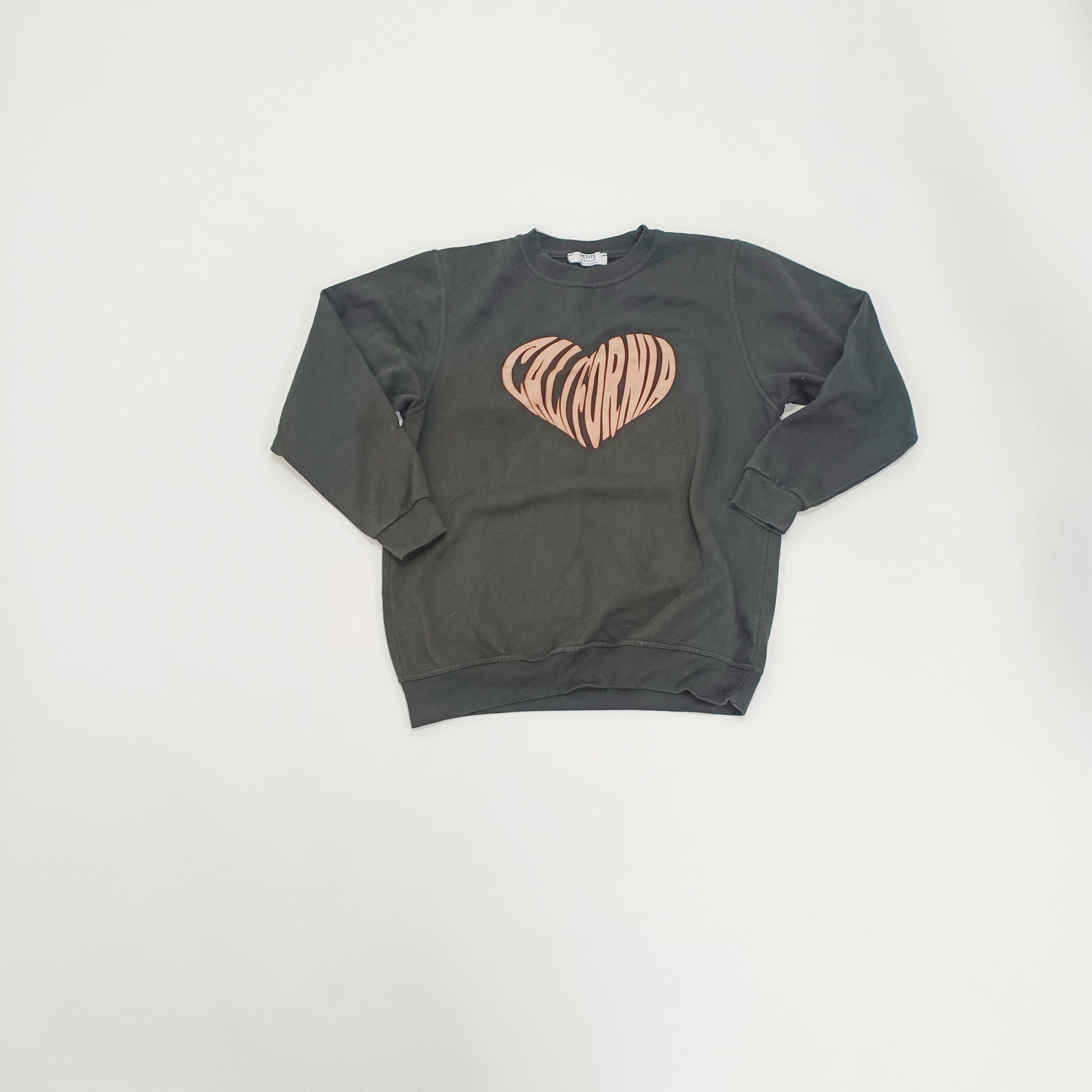 Black Graphic Print Womens Sweater Size Medium | Preloved