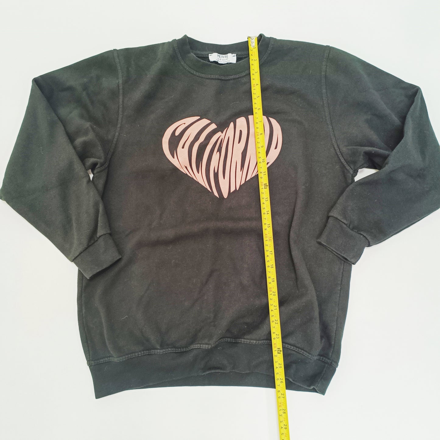 Black Graphic Print Womens Sweater Size Medium | Preloved