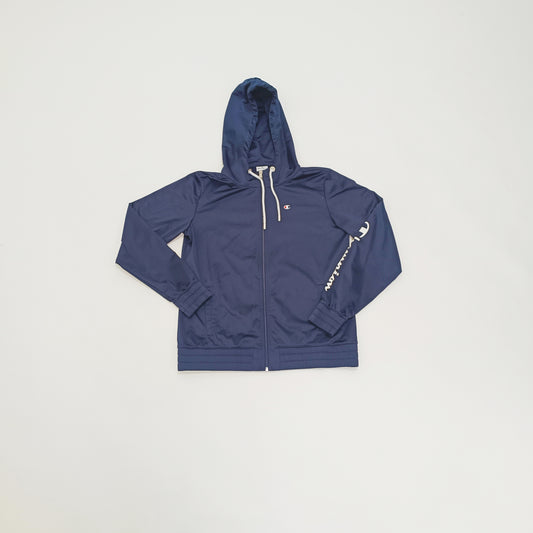 Blue Zip Up Sporty Hoodie Size Large | Preloved