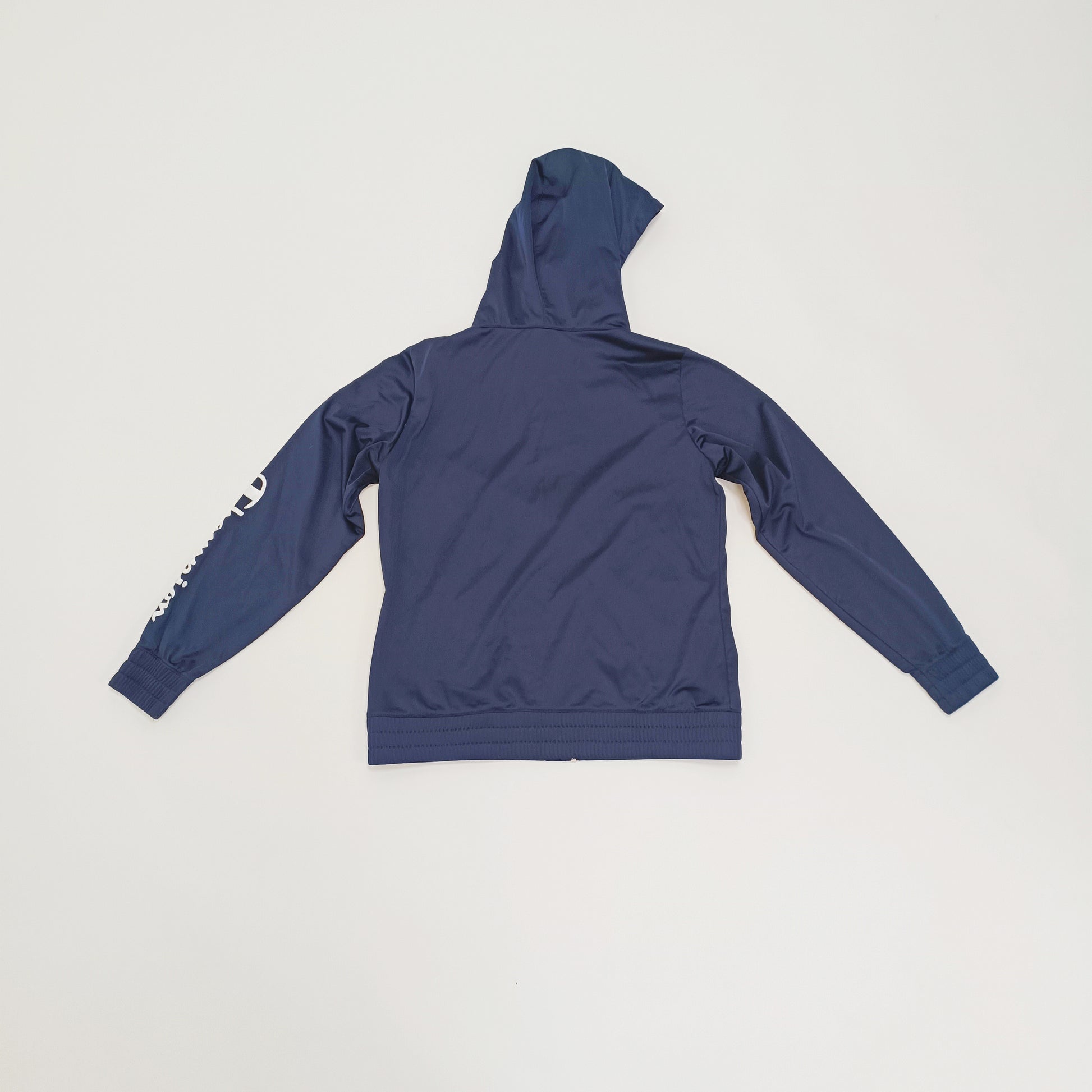 Blue Zip Up Sporty Hoodie Size Large | Preloved