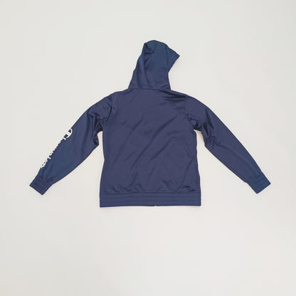 Blue Zip Up Sporty Hoodie Size Large | Preloved