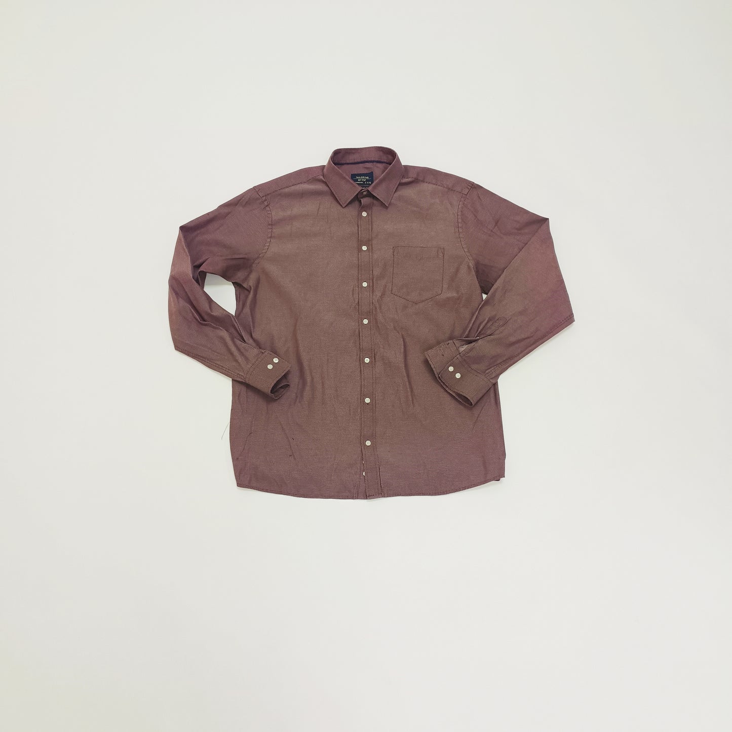 Purple Geometric Printed Long Sleeve Mens Shirt Size Extra Large | Preloved