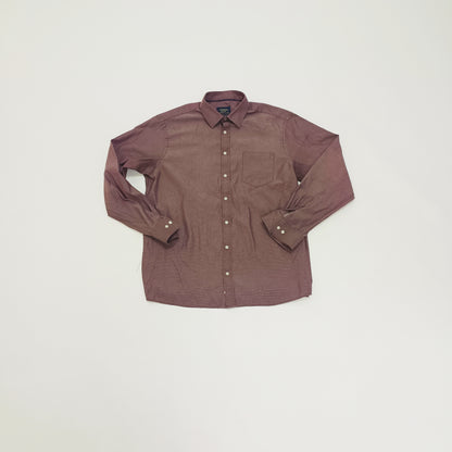Purple Geometric Printed Long Sleeve Mens Shirt Size Extra Large | Preloved