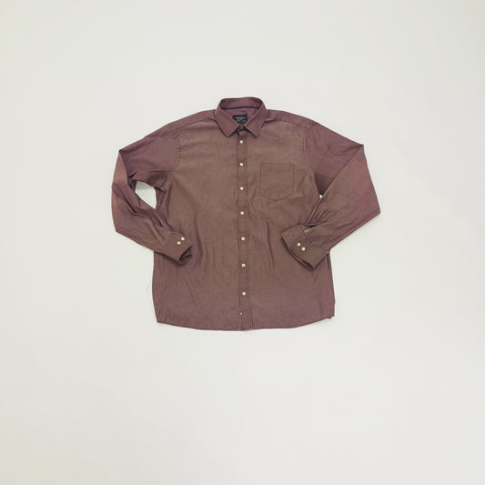 Purple Geometric Printed Long Sleeve Mens Shirt Size Extra Large | Preloved